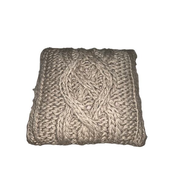 UGG Other - UGG Oversized Grey Chunky Knit Decorative Pillow Size 21.5 x 21.5